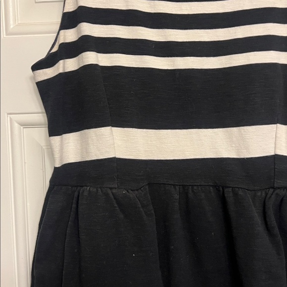J. Crew black, and white striped cotton dress. - Picture 3 of 6
